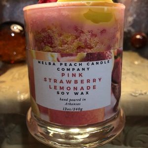 Pink strawberry lemonade Soywax candle 12oz